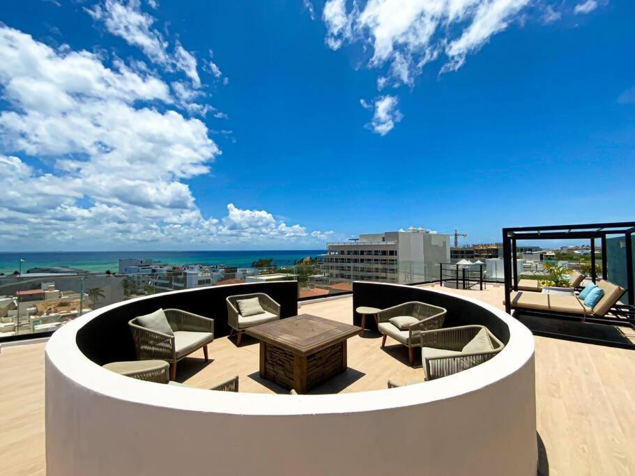 Beautiful + Luxury + Ocean View + Pool Apartamento Playa del Carmen Exterior foto