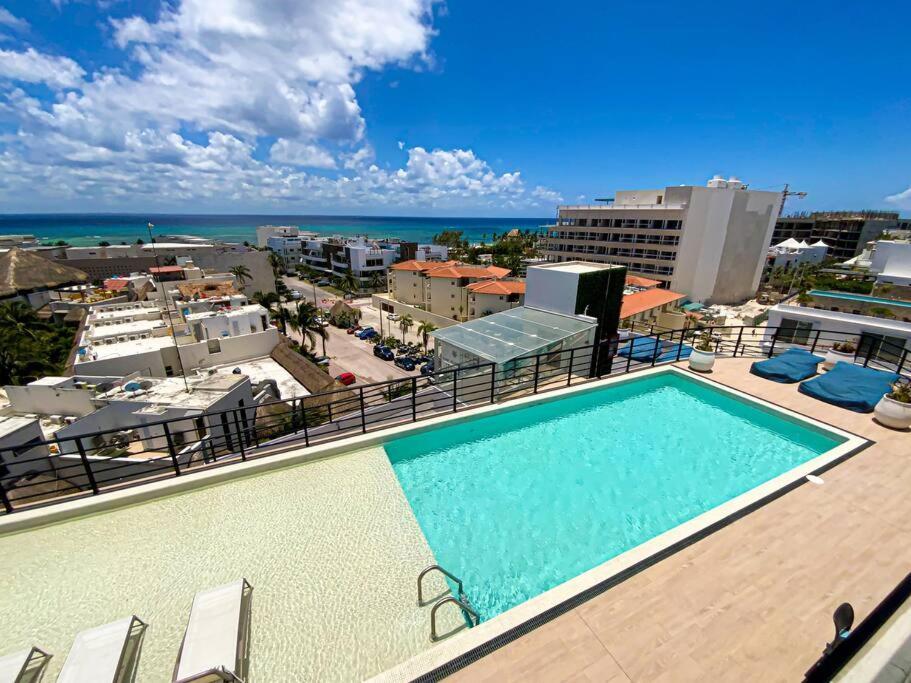 Beautiful + Luxury + Ocean View + Pool Apartamento Playa del Carmen Exterior foto