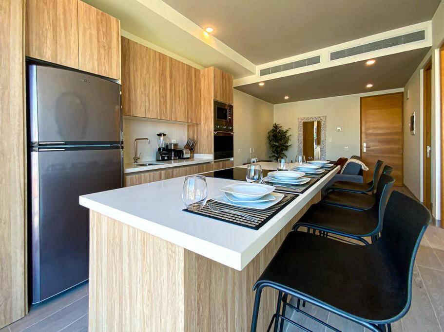 Beautiful + Luxury + Ocean View + Pool Apartamento Playa del Carmen Exterior foto