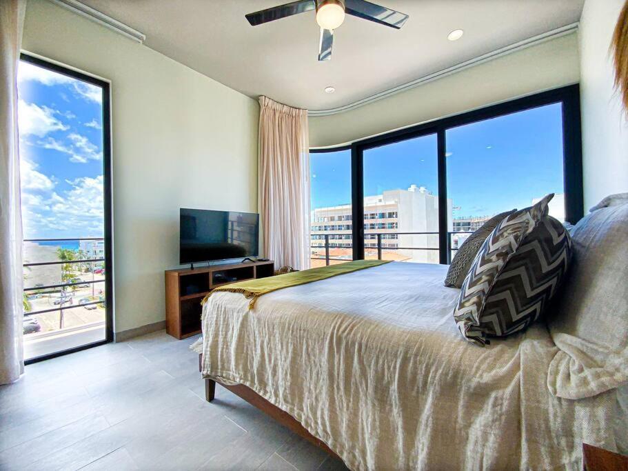 Beautiful + Luxury + Ocean View + Pool Apartamento Playa del Carmen Exterior foto